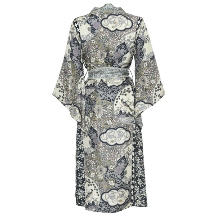 D'ascoli Sutra Kimono Dress