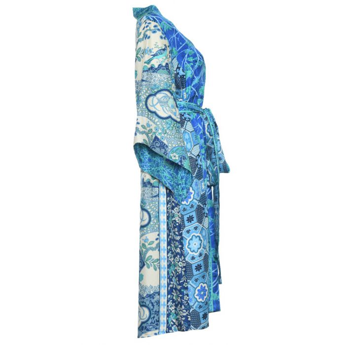 D'ascoli Sutra Kimono Dress