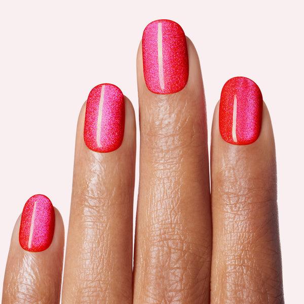 Dashing Diva Cherry Bombshell Magic Press Mani Pedi Set