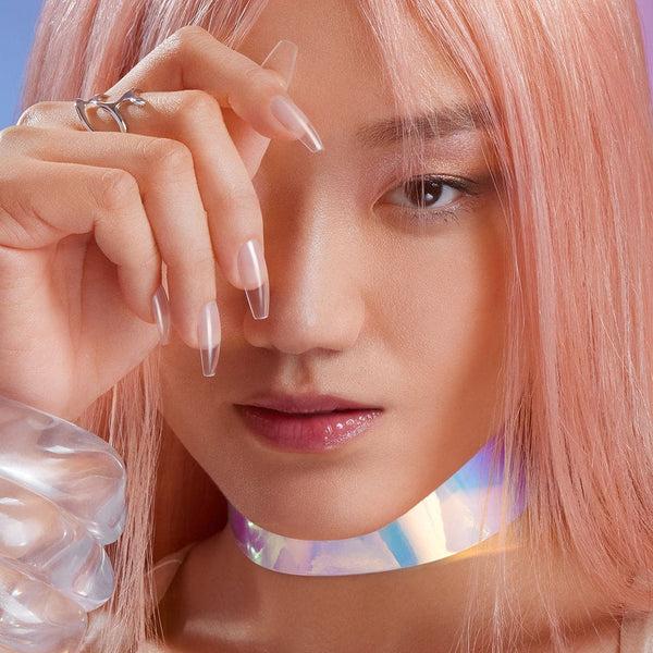 Dashing Diva Clear Long Coffin GelXtend Soft Gel Nail Tips