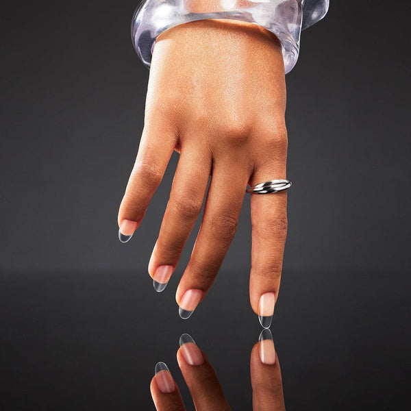 Dashing Diva Clear Medium Round GelXtend Soft Gel Nail Tips