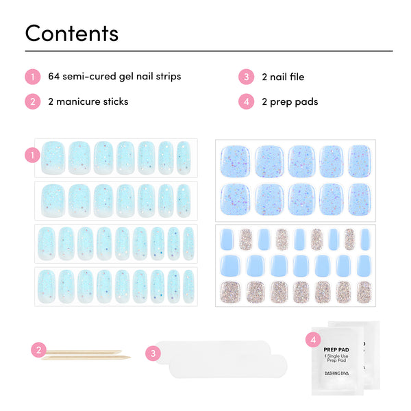 Dashing Diva Berry Hydrated Glaze Mani Pedi Set