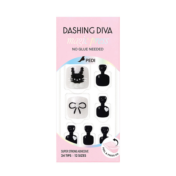 Dashing Diva Black Rabbit JCK Magic Press Pedicure