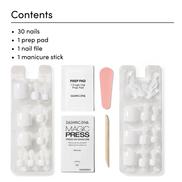 Dashing Diva Blank Slate Magic Press Pedicure