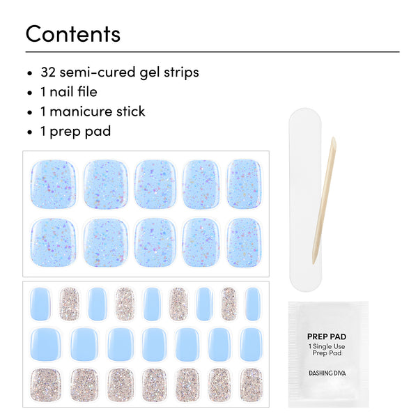 Dashing Diva Blueberry Bliss Glaze Pedicure