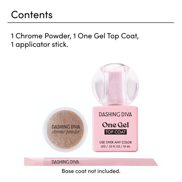 Dashing Diva Bronze Chrome Chrome Powder Kit
