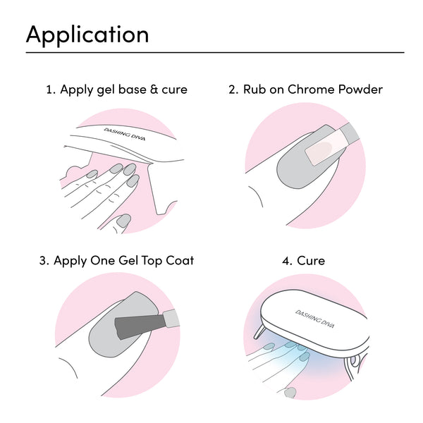 Dashing Diva Bronze Chrome Chrome Powder Kit