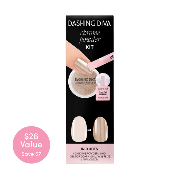 dashing diva Bronze Chrome Chrome Powder Kit