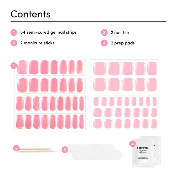 Dashing Diva Citrus Kick Glaze Mani Pedi Set