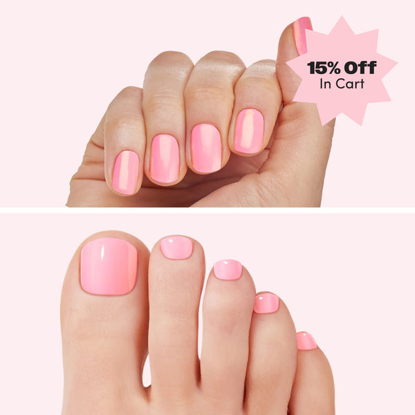 dashing diva Citrus Kick Glaze Mani Pedi Set