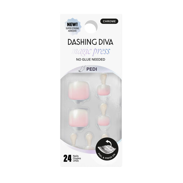 Dashing Diva Cupid's Bow Magic Press Pedicure