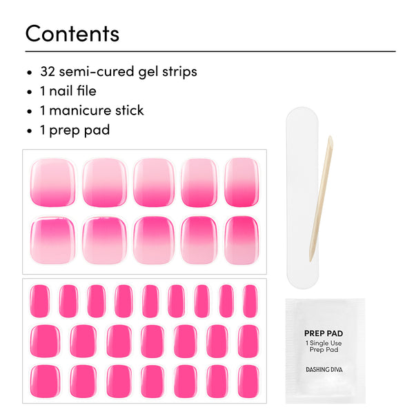 Dashing Diva Dragon Fruit Sorbetto Glaze Pedicure