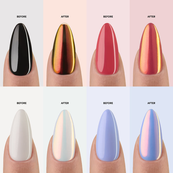 Dashing Diva Iridescent Red Chrome Powder