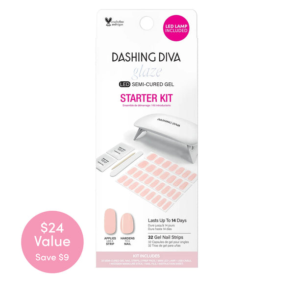 dashing diva Pale Blush Glaze Starter Kit