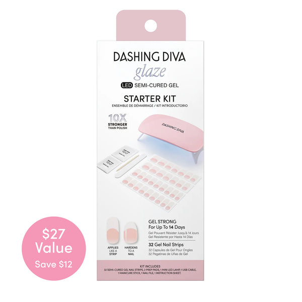 dashing diva Pearly Whites Glaze Starter Kit