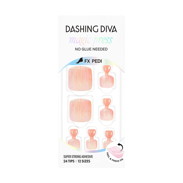 Dashing Diva Pink Pleats JCK Magic Press Pedicure