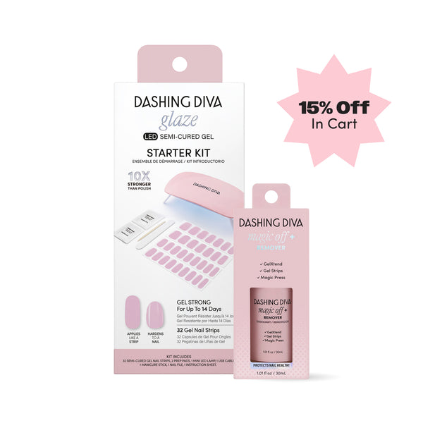dashing diva Powder Pink Glaze Bundle
