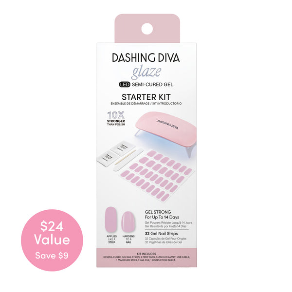 dashing diva Powder Pink Glaze Starter Kit