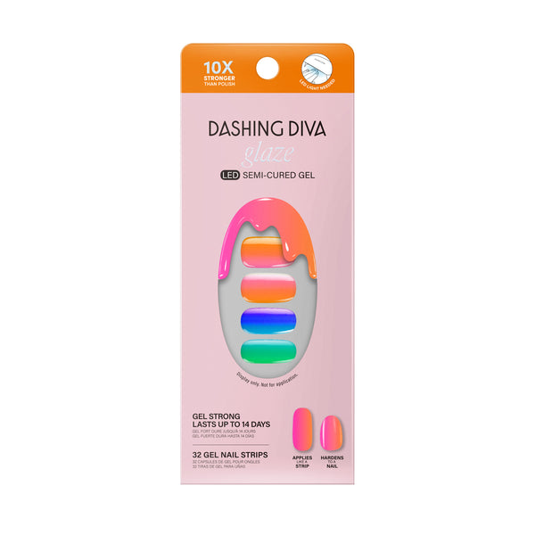 Dashing Diva Rainbow Pop Glaze Design