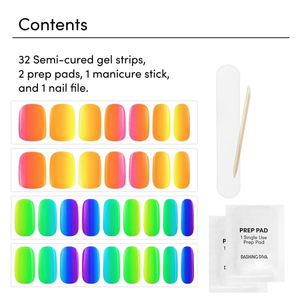 Dashing Diva Rainbow Pop Glaze Design