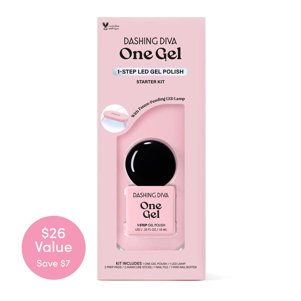 dashing diva Real Black One Gel Color Starter Kit