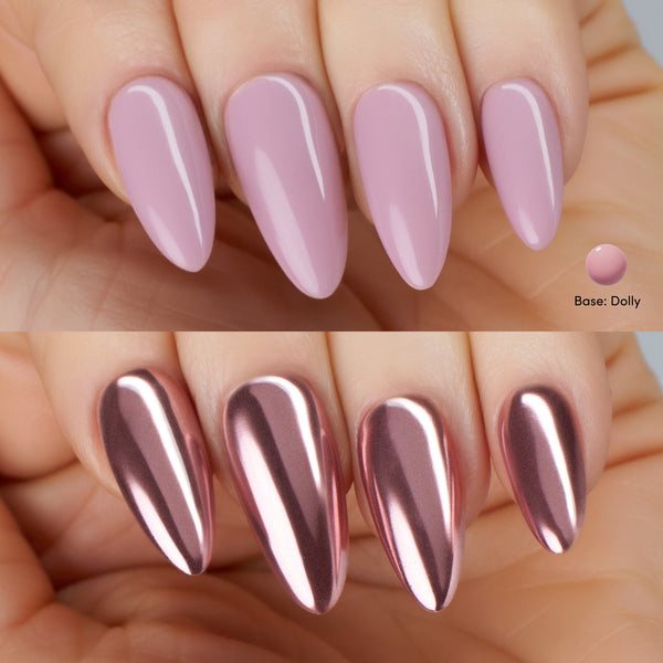 Dashing Diva Rose Gold Chrome Powder