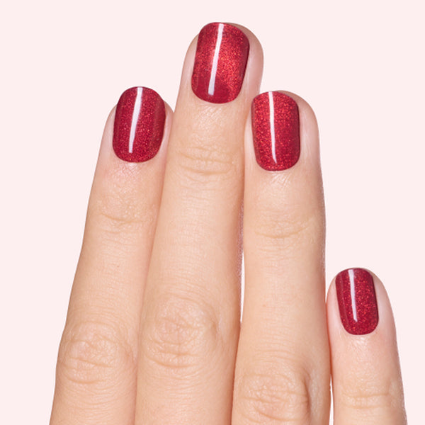 dashing diva Ruby Red Apple Glaze Effect