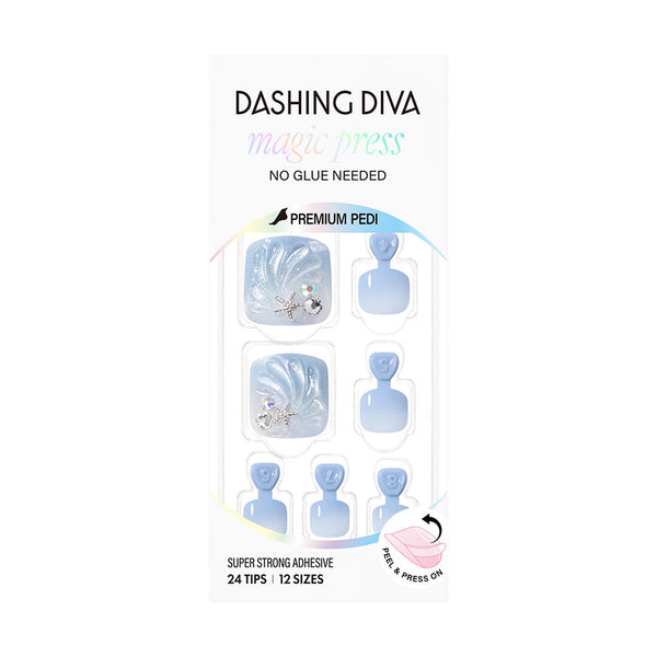 Dashing Diva Shell Breeze JCK Magic Press Pedicure
