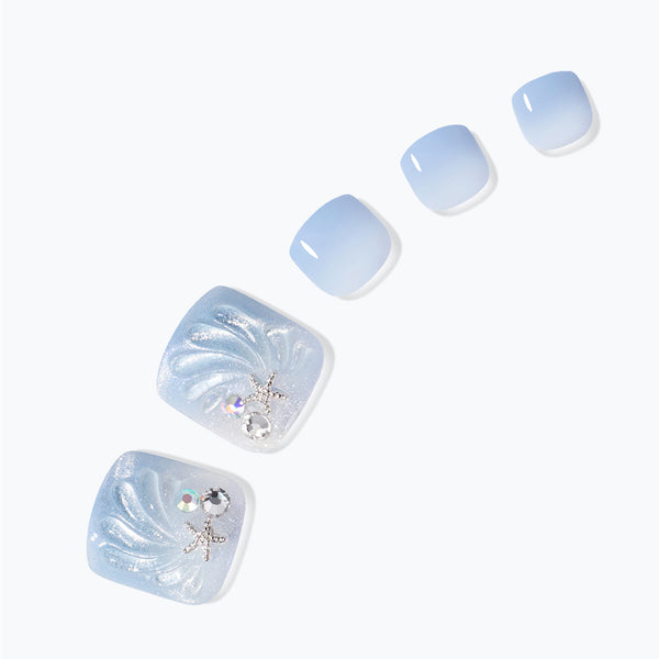 dashing diva Shell Breeze JCK Magic Press Pedicure