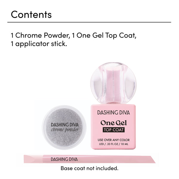 Dashing Diva Silver Chrome Chrome Powder Kit
