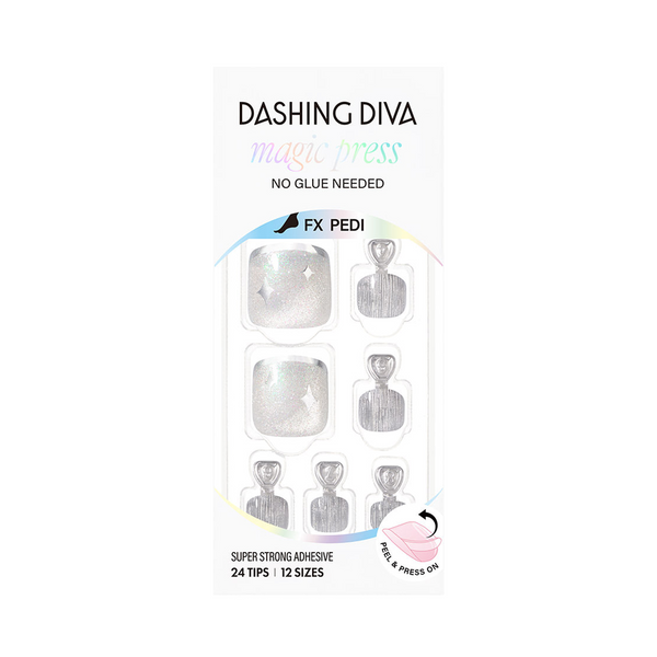 Dashing Diva Silver Veil JCK Magic Press Pedicure