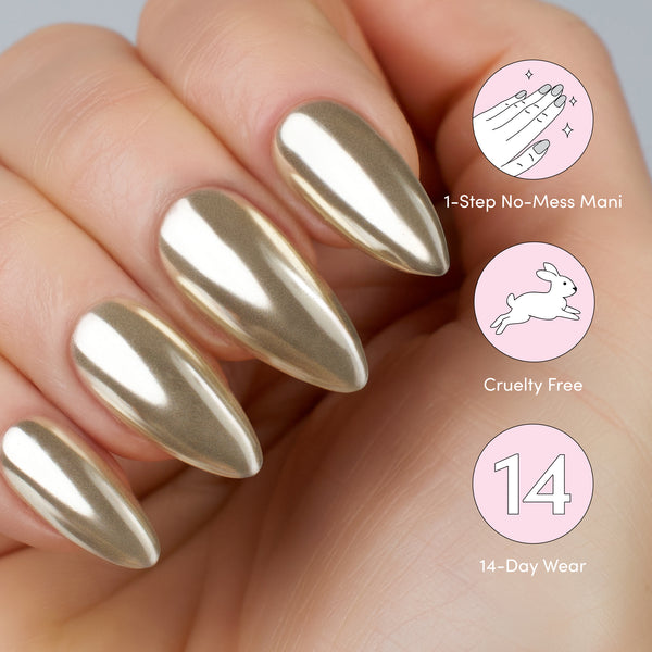 Dashing Diva Soft Gold Chrome Powder