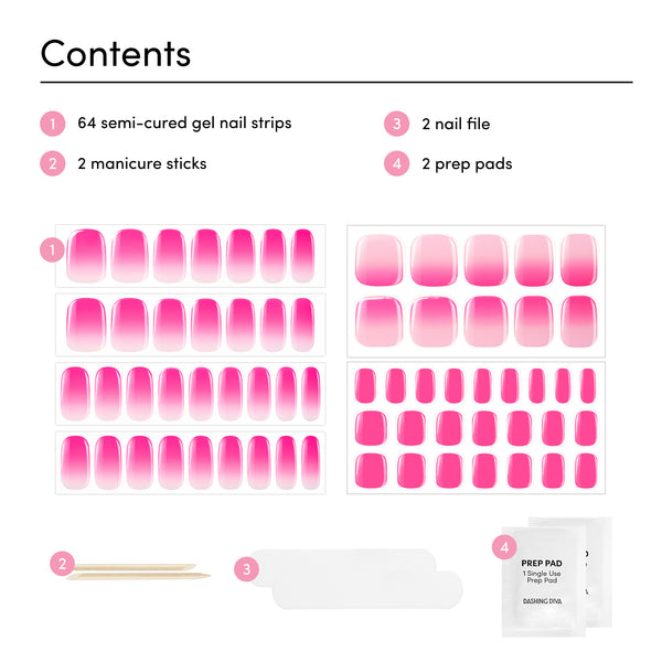 Dashing Diva Sorbet Showers Glaze Mani Pedi Set