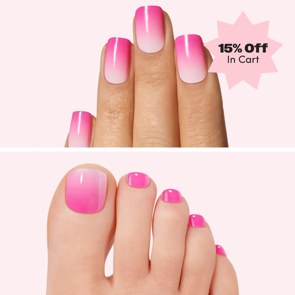 dashing diva Sorbet Showers Glaze Mani Pedi Set