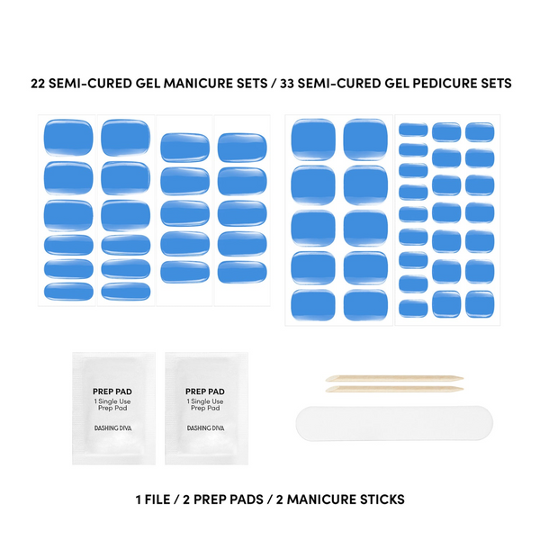 Dashing Diva The Bitesize Blue Glaze Mani/Pedi Kit