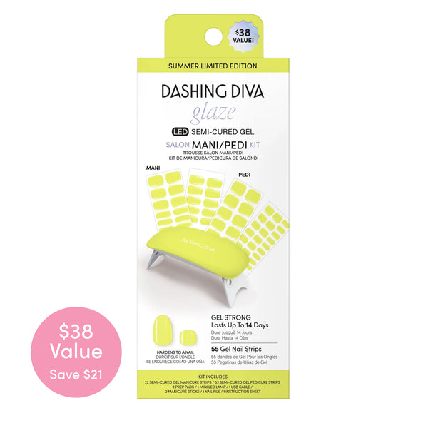 dashing diva The Limone Glaze Mani/Pedi Kit