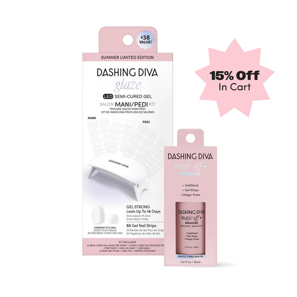dashing diva The Rice Milk Glaze Mani Pedi Bundle