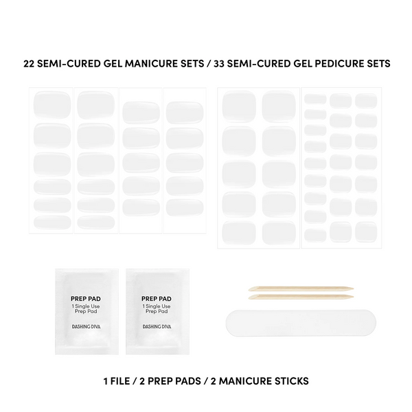 Dashing Diva The Rice Milk Glaze Mani/Pedi Kit