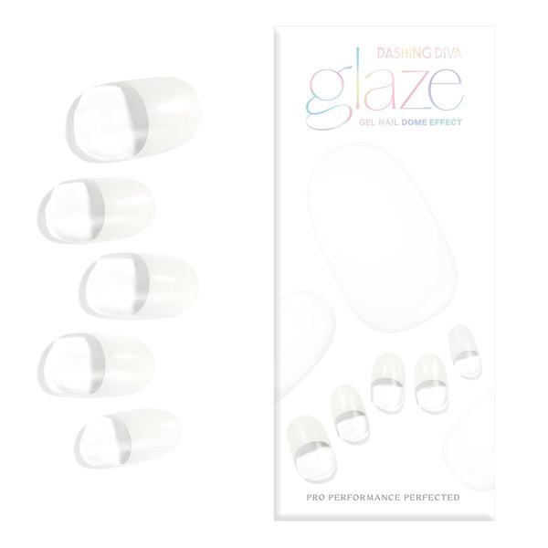 Dashing Diva White French Glaze Design