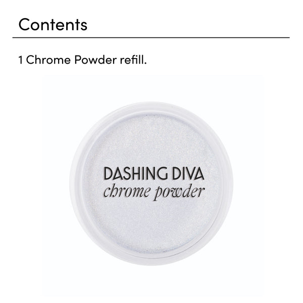 Dashing Diva White Pearl Chrome Powder