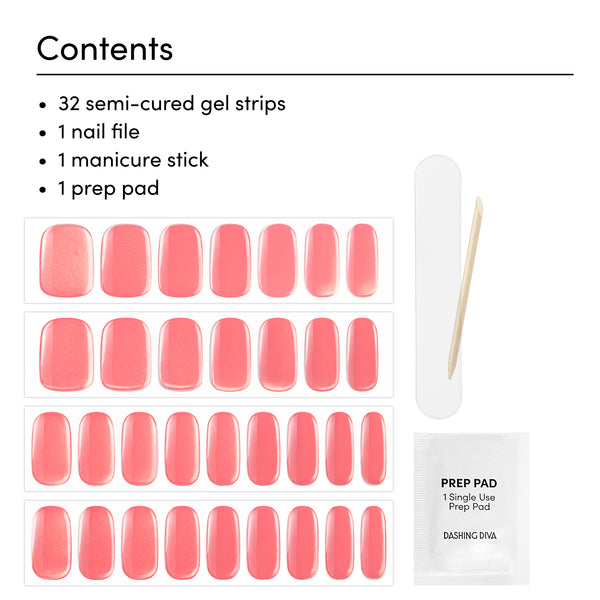 Dashing Diva Grapefruit Gone Wild Chrome Mani Glaze Effect