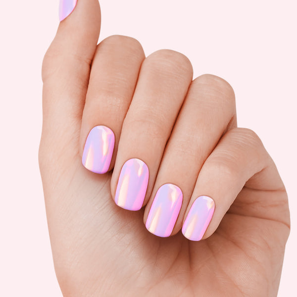 dashing diva Juice Bar Barista Chrome Mani Glaze Effect