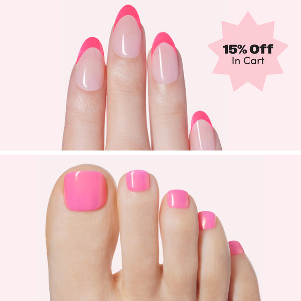 dashing diva Malibu Barbie Magic Press Mani Pedi Set