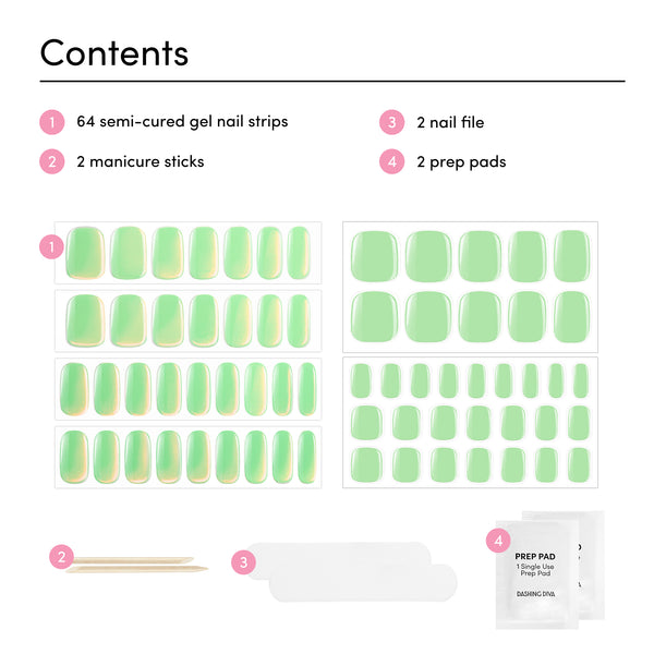 Dashing Diva Sorry I'm On A Juice Cleanse Glaze Mani Pedi Set