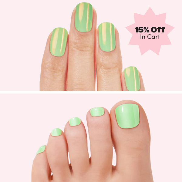 dashing diva Sorry I'm On A Juice Cleanse Glaze Mani Pedi Set