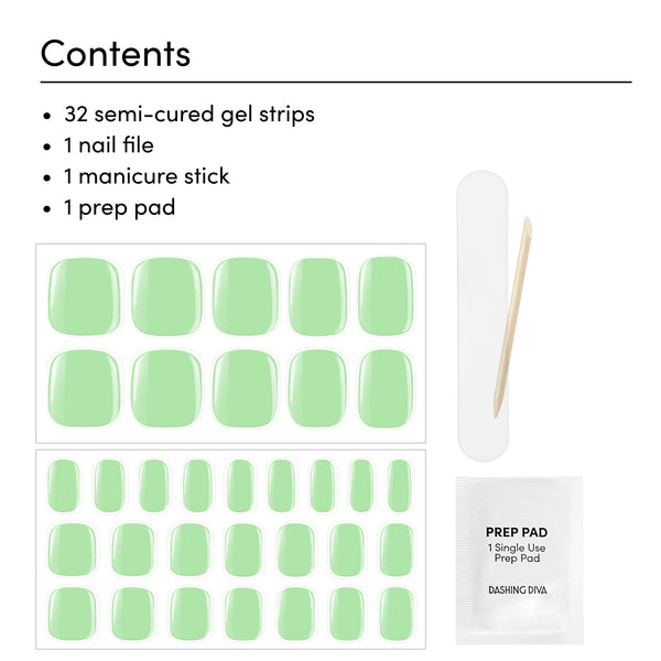 Dashing Diva Sorry I'm On A Juice Cleanse Glossy Pedi Glaze Pedicure