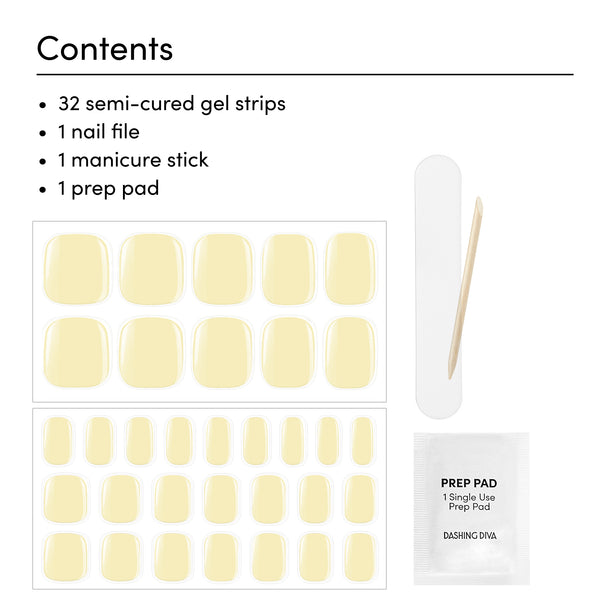 Dashing Diva Spicy Lemonade Glossy Pedi Glaze Pedicure