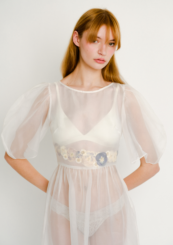 Dauphinette Claude Bleeding Hearts Organza Dress Dresses