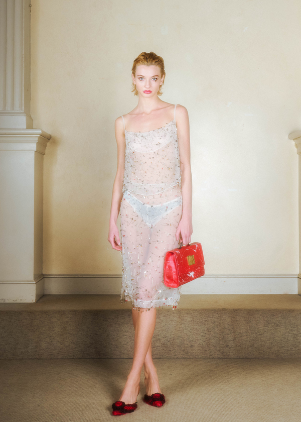 Dauphinette Artie Silk Camisole With Pins