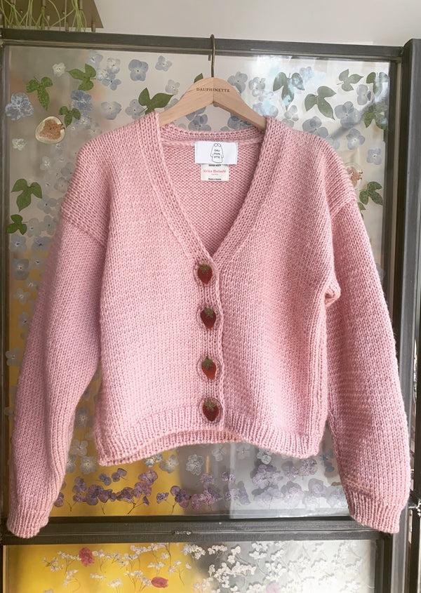 Dauphinette Blush Strawberry Cardigan